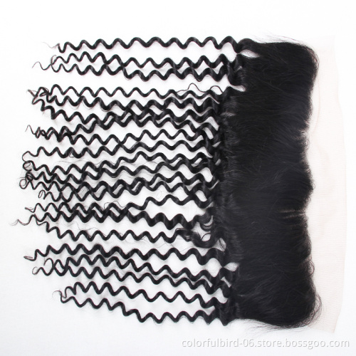 Free Sample 100% Virgin Hair Kinky Curly Double Drawn Human Hair 13*4 frontal Malaysian Afro Kinky Curly hair